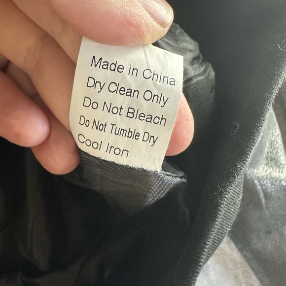 Anthropologie Piko 1988 Bomber Jacket Women's S Black Faux Leather Crop Zip - Picture 4 of 7